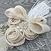 Ivory vintage baby flower headband