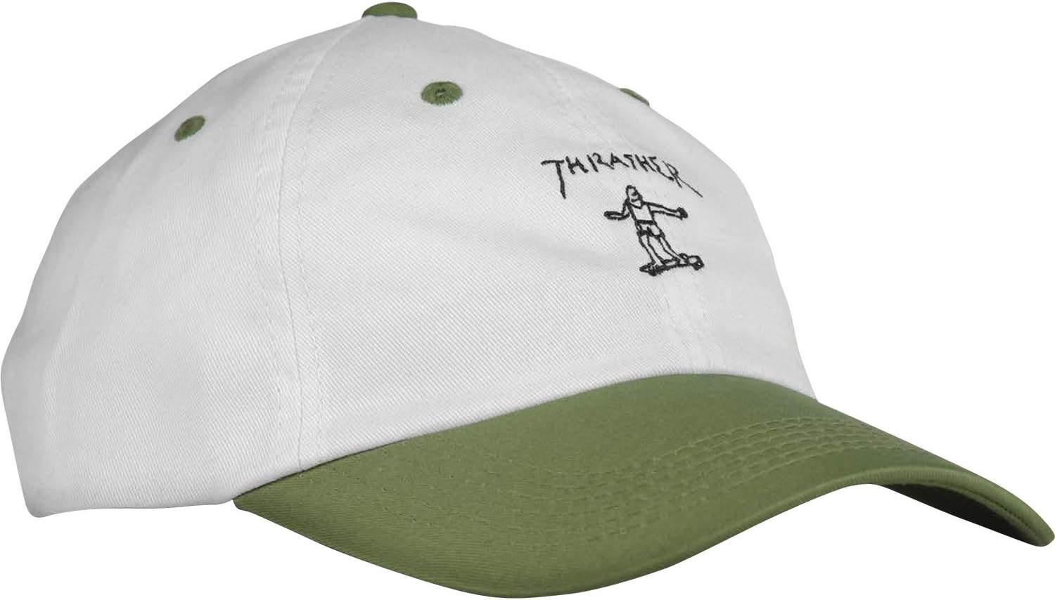 THRASHER GONZ Old Timer HAT ADJ-WHT/Olive
