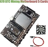 Zunedhys X79 H61 BTC Mining Motherboard 5X PCI-E 8X Fan LGA 2011 DDR3 32G 60mm view 7