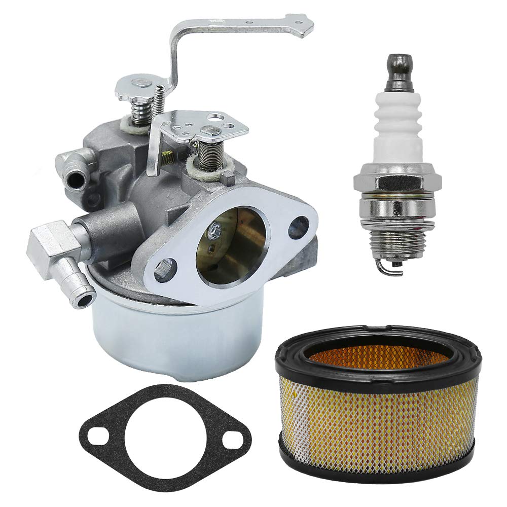Photo 1 of Anxingo 640152 Carburetor Replacement for Tecumseh 640260 640023 640051 640140 640152 HM80 HM90 HM100 8-10 HP Engine Snow Blower Mower 5000w Generator Carb with 33268 Air Filter Spark Plug