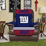 Pegasus Home Fashions NFL New York Giants Recliner Reversible Furniture Protector with Elastic Straps, 80-inches by 65-inches