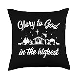 Glory To God In The Highest Manger Nativity Scene