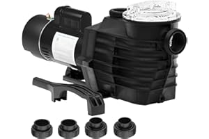 IVY&LANE 2.5 HP Dual Speed Pool Pump | 6240GPH Max Flow | 79FT Head Lift | DoE-Compliant | 1.5" and 2" Fittings | Pool Pump for Inground Pools | 230V AC 60HZ | Model J20007E