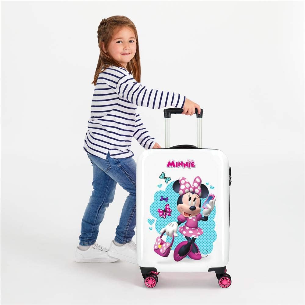 Disney Minnie Good Mood Multicoloured Cabin Suitcase 34 x 55 x 20 cm Rigid ABS Combination Lock 32 Litre 2.5 kg 4 Double Wheels Hand Luggage - Image 3