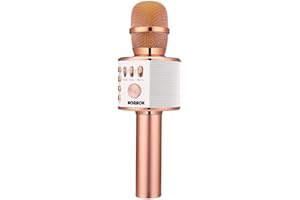 BONAOK Karaoke Mic, rose gold