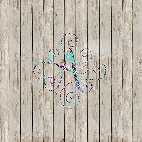 Scroll Yeti Tumbler Lilly Pulitzer Monogram Decal
