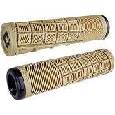 ODI Reflex XL Lock-On MTB Grips - Impact-Absorbing Tan/Black Cycling Handle | Ergonomic Design
