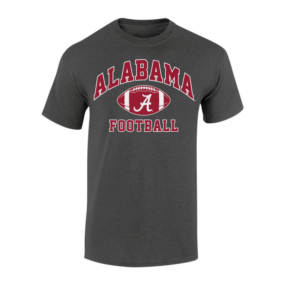 Elite Fan Shop Alabama Crimson Tide Football Tshirt Charcoal
