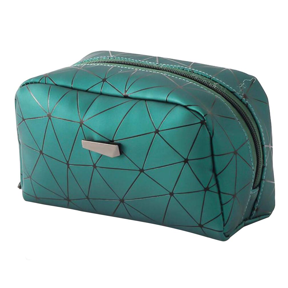 LKMY Cosmetic Toiletry Makeup Bag Travel Brush Storage Pouch Lazy Storage Waterproof for Women/Girls/Lady (Green)