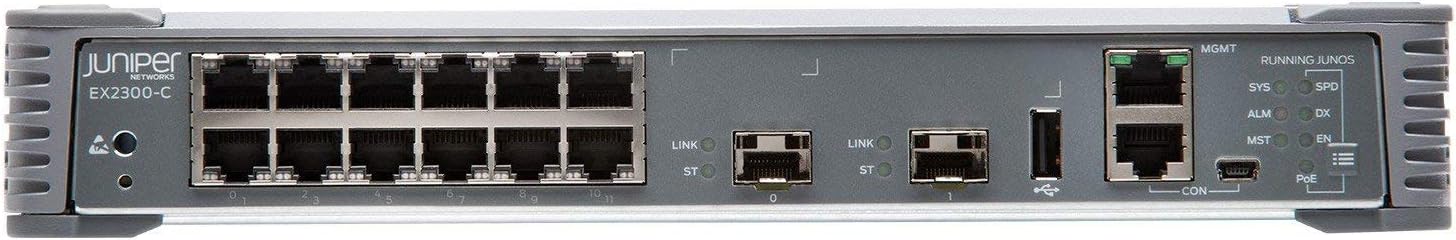 Juniper Networks EX2300-C-12T 12 Port Compact Fanless 10/100/1000BASET
