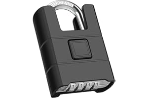 Large Heavy Duty Combination Padlock, [8mm Wraped Beam Cut Resistance] Diyife 54mm Combination Lock, Weatherproof 4 Digit Com