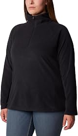 Columbia Glacial IV Half Zip Fleece Pullover Black 3X Women view 5