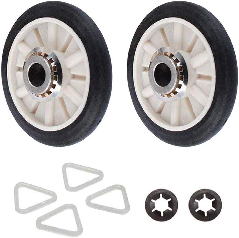 heirao4072 Dryer Drum Roller, Pack of 2, 349241T Swivel Pulley Roller