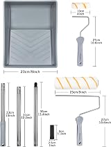 9 Inch Paint Roller Set with Extension Pole - 10 Pack view 4