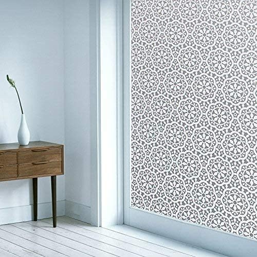 Lifetree Frosted Window Film Privacy Film for Glass Windows 60x200cm, Static Cling Decorative Snowflake Pattern - Image 4