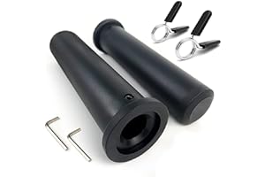 Rexhubro Olympic Adapter Sleeve (2 PCS), Contains 2 Spring Barbell Rings, Olympic Weight Plate Posts, Suitable for 8 ich and 11 inch Standard Barbell