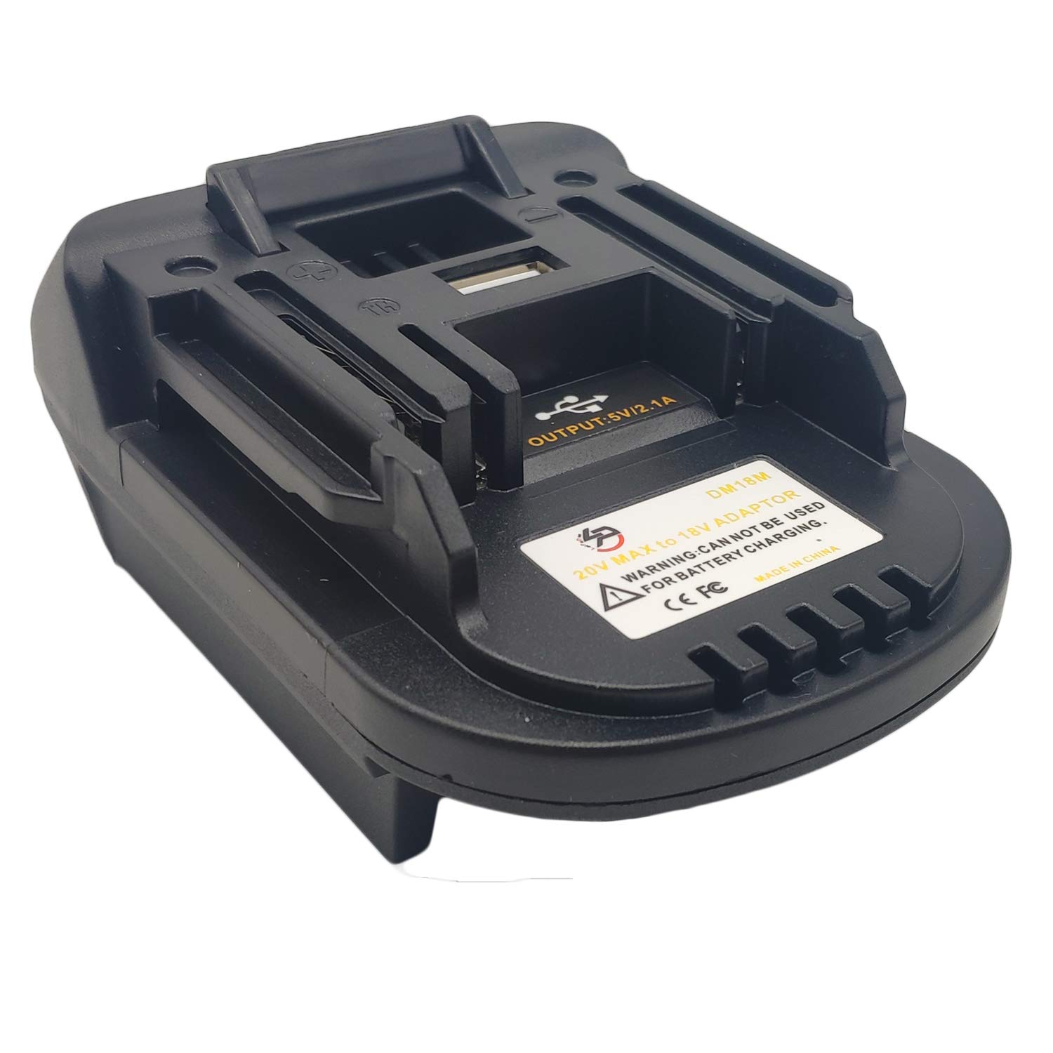 Photo 1 of DM18M Battery Adapter for Dewalt 20V Convert to 18V Lithium BL1830 BL1840 BL1850 14.4V-18V with Makita Battery