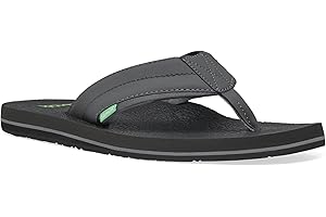Sanuk Mens Beer Cozy 2 | Flip Flops for Men | Mens Sandals | Beach Sandals | Supportive & Lightweight | Memory Foam Footbed