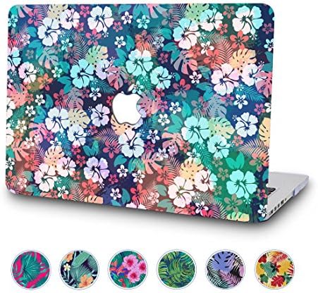 New MacBook Pro 13 Filio Case No CD-ROM with/without Touch Bar,SAYAKE MacBook Pro 13" Crisp Clear Print Hard Case for Model A1706/A1708( White Green)