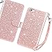 iPhone 8 Plus Case,iPhone 7 Plus Case,Dailylux iPhone 8 Plus Wallet Case PU Leather+TPU inner shell Flip Case With 9 Card Slot Luxury Bling Cover for iPhone 8 Plus/7 Plus 5.5inch-Glitter Rose Gold