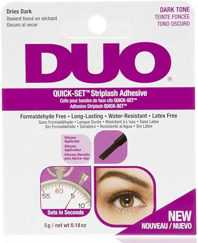 Duo Quick-Set Striplash Adhesive Dark 0.18 oz Lash Glue for Extensions