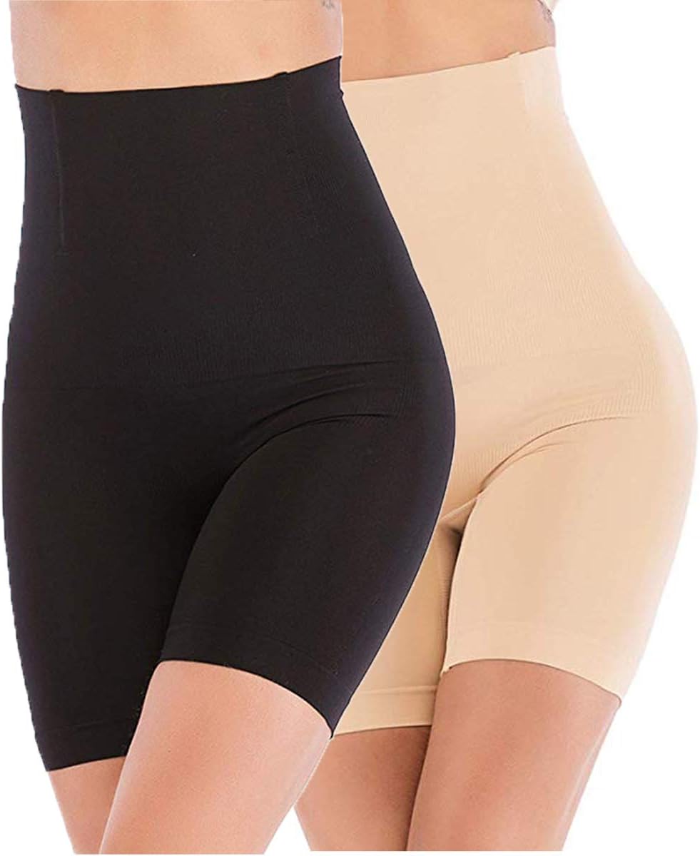 ANGOOLHigh-Waisted Tummy Control Shapewear Slip Shorts Underwear Leggings Butt Lifter Slimming Briefs for Women