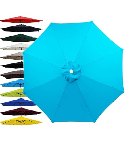 Toile De Remplacement Pour Parasol Déporté Rectangle 3x4m - Tissu UPF 50+ Imperméable Et Résistant Aux UV - Couleur Beige - Compatible Parasols 8 Baleines