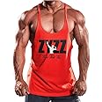 JEEING GEAR Men's Stringer Bodybuilding Workout Gym Tank Tops Training Y Back Cotton