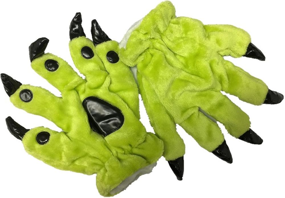 Unisex Paw Claw Winter Finger Gloves for Halloween Costume: Clothing