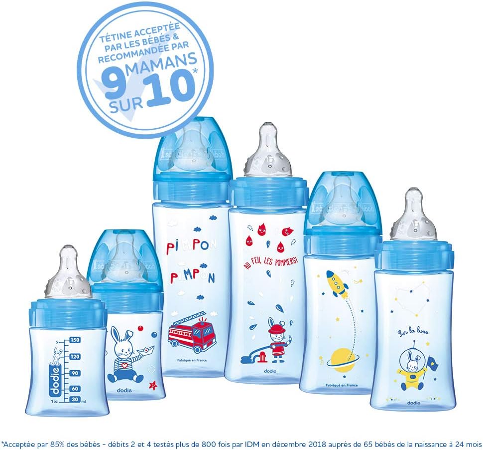 Bleu Dodie Kit De 6 Biberons Anti Coliques Initiation Biberons Et Accessoires Bebe Puericulture Helpacreche Co Za
