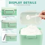 Aolso Baby Milk Powder Dispenser 2-Pack 800ml 400ml with Sealed Lid Spoon view 3