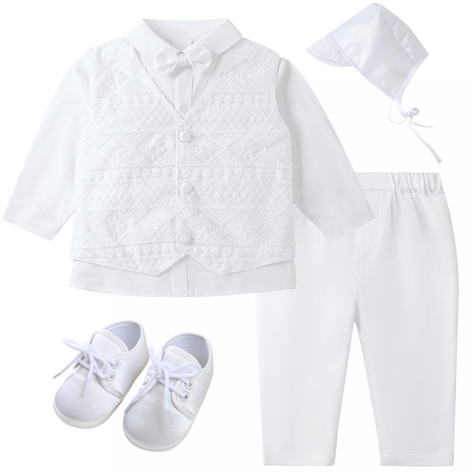 Booulfi Baby Boy Easter Outfit Baptism Christening Outfits for Boys ...