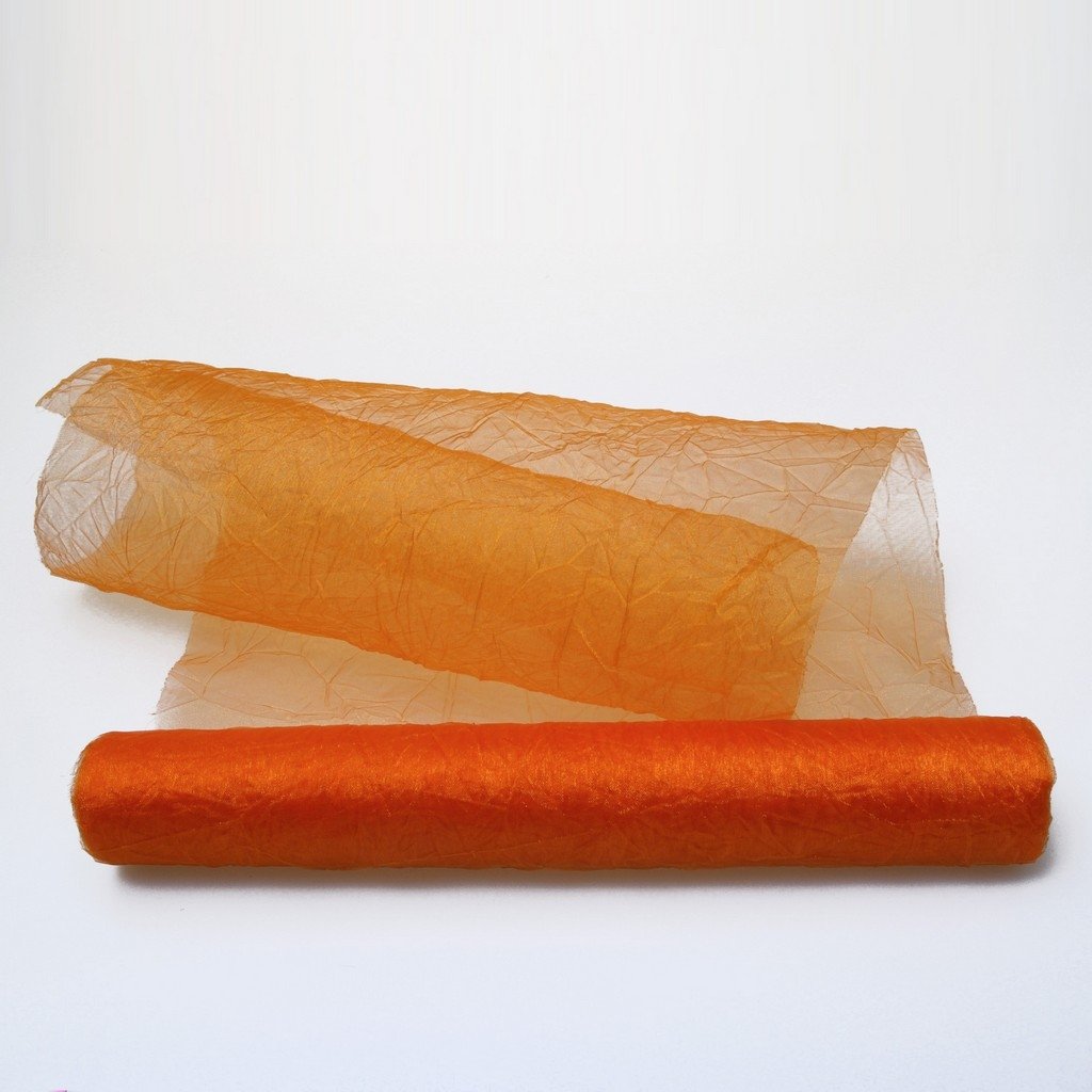 Deko AS GmbH Crash Reel 5 m Orange Organza Table Runner – 28 cm Width – 68280 R 280