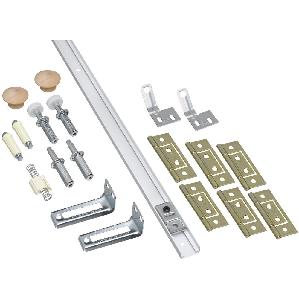 National Hardware N343-749 391D Folding Door Hardware Set in White