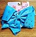 JoJo Siwa Cheer Hair Bows For Girls, White, Yellow, and Blue With Rhinestones, Large Hair Bows, JoJo Siwa Bows, Hair Bow, JoJo Bows, Cheer Bows, JoJo Bows For Girls, JoJo Siwa Clothes Accessories