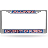 Rico Industries NCAA Florida Gators Alumni 12" x 6" Laser Cut Chrome Frame - Car/Truck/SUV Automobile Accessory