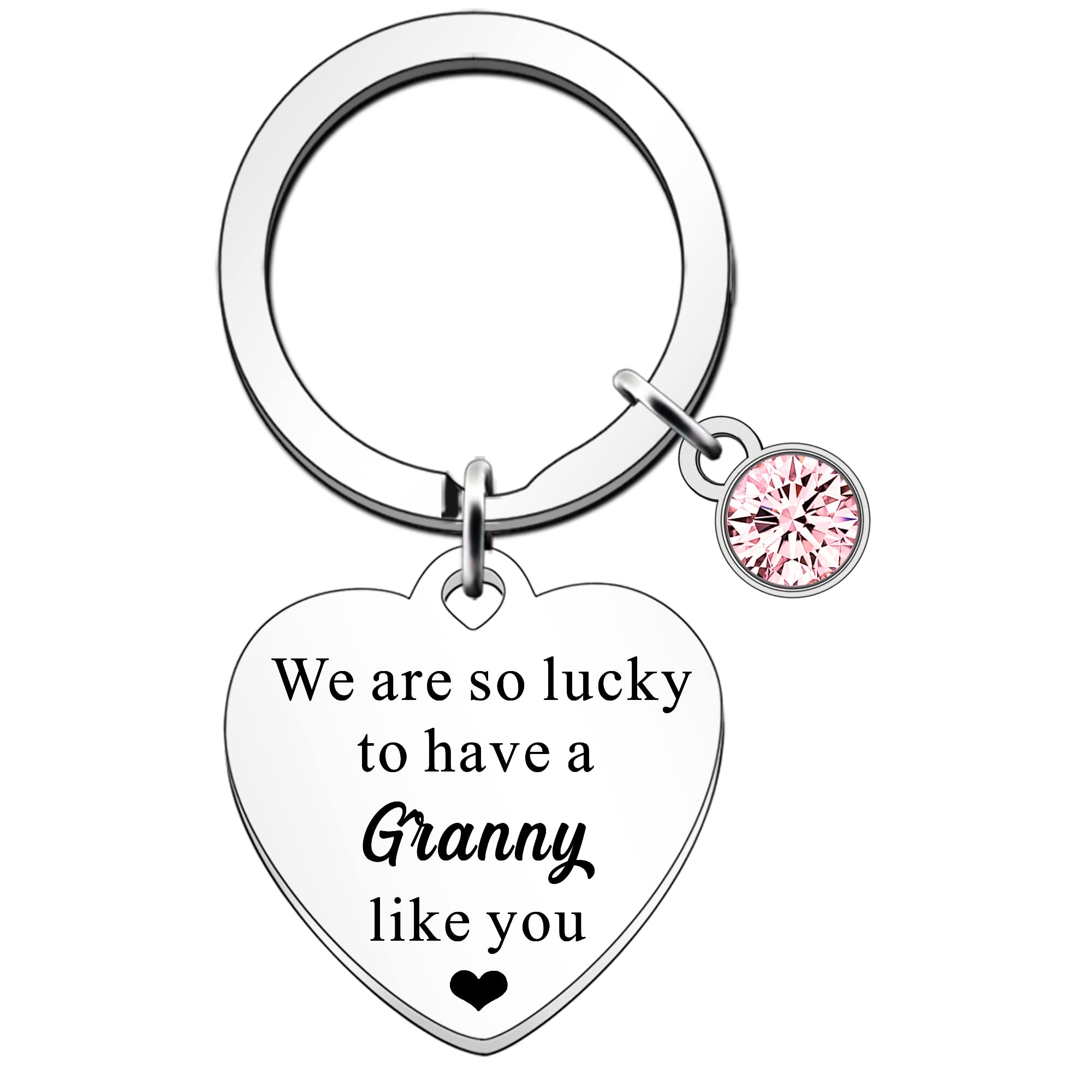 SDOFY Granny Gifts from Granddchildren Best Granny Birthday Gifts We are So Lucky to Have a Granny Like You Keychain