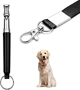 Siliget Dog Training Whistle Adjustable Ultrasonic Recall Bark Stop Black view 1