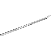 32" Chrome Winch Bar w/Grooved Head Carbon-Steel Construction Non-Slip Grip | Strong &amp; Reliable; for Flatbed Trailer Winches Tie Down Cargo; Safely Secure Load; Tapered Angle Head; Ergonomic Angle