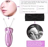 WAYCOM Facial Hair Remover Electric Epilator for Face with Cotton Thread 12W view 3
