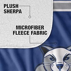 Daemen College Wildcats Primary Logo Stripes Sherpa