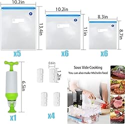 Mantianstar Sous Vide Bags-30pcs Reusable Vacuum