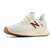 New Balance Men's Fresh Foam Roav V1 Running Shoe, Sea Salt/Monarch Burgundy/Permafrost, 10.5