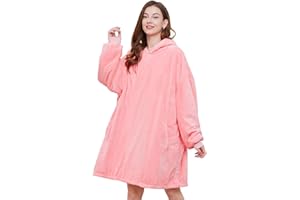 AmyHomie Blanket Sweatshirt,Oversized Sherpa Hooded Blanket Hoodie,Fleecehug Hoodie Wearable Blanket for Women Men Kids
