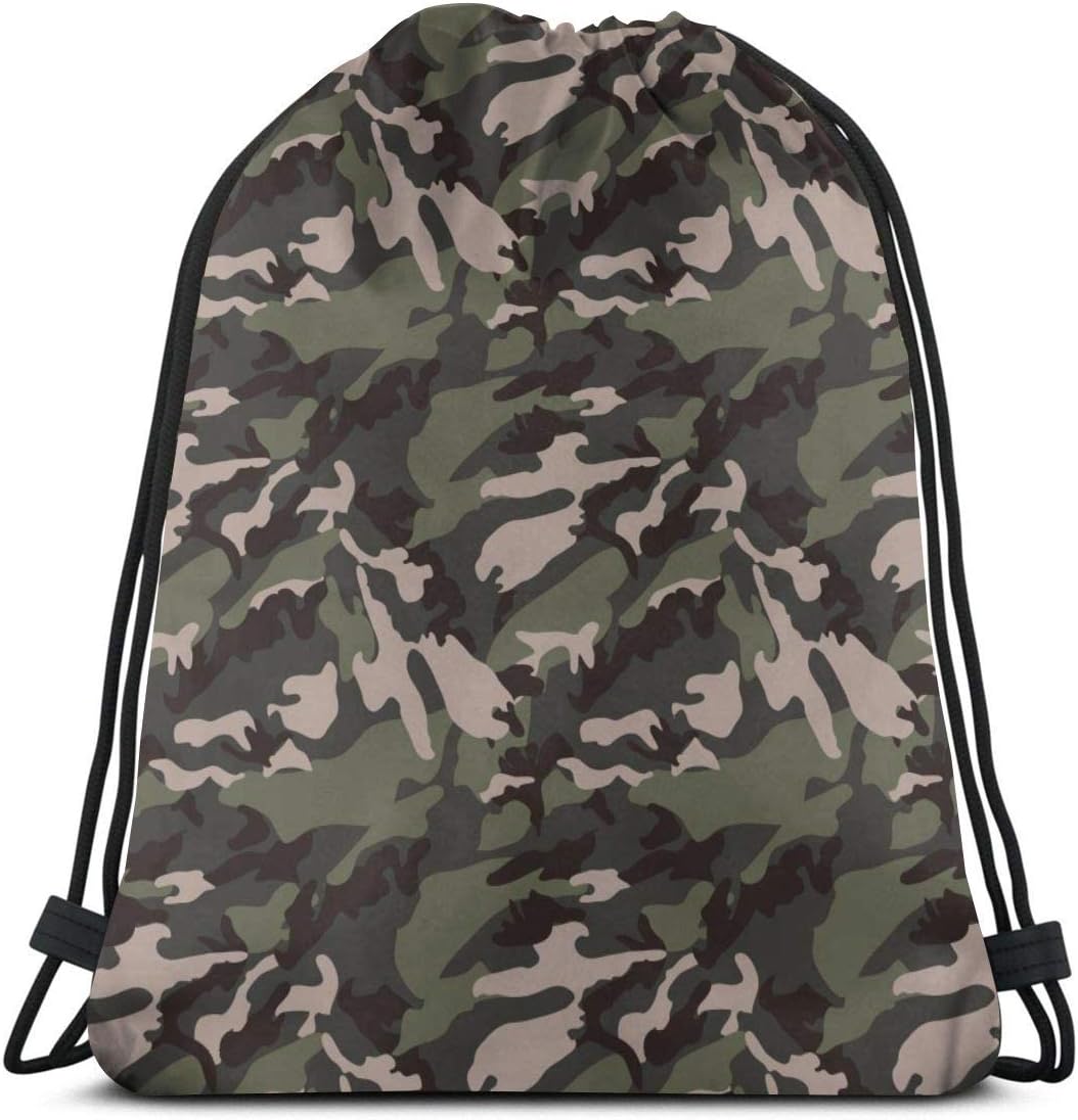 camo cinch bag