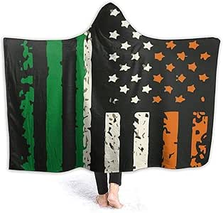 Bandiera Delle Donne irlandesi americane Coperta con Cappuccio Coperta