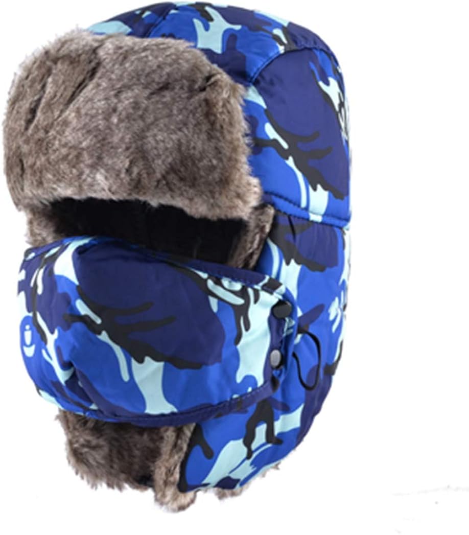 snow camo trapper hat