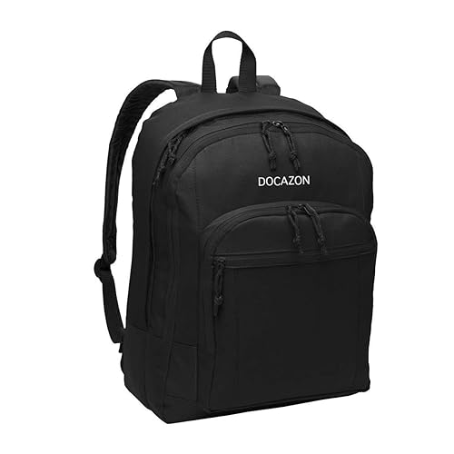 embroidered laptop backpack