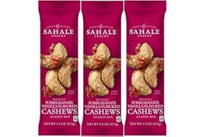 Sahale Snacks Pomegranate Vanilla Flavored Cashews Glazed Mix, 1.5 Ounces (Pack of 3)3