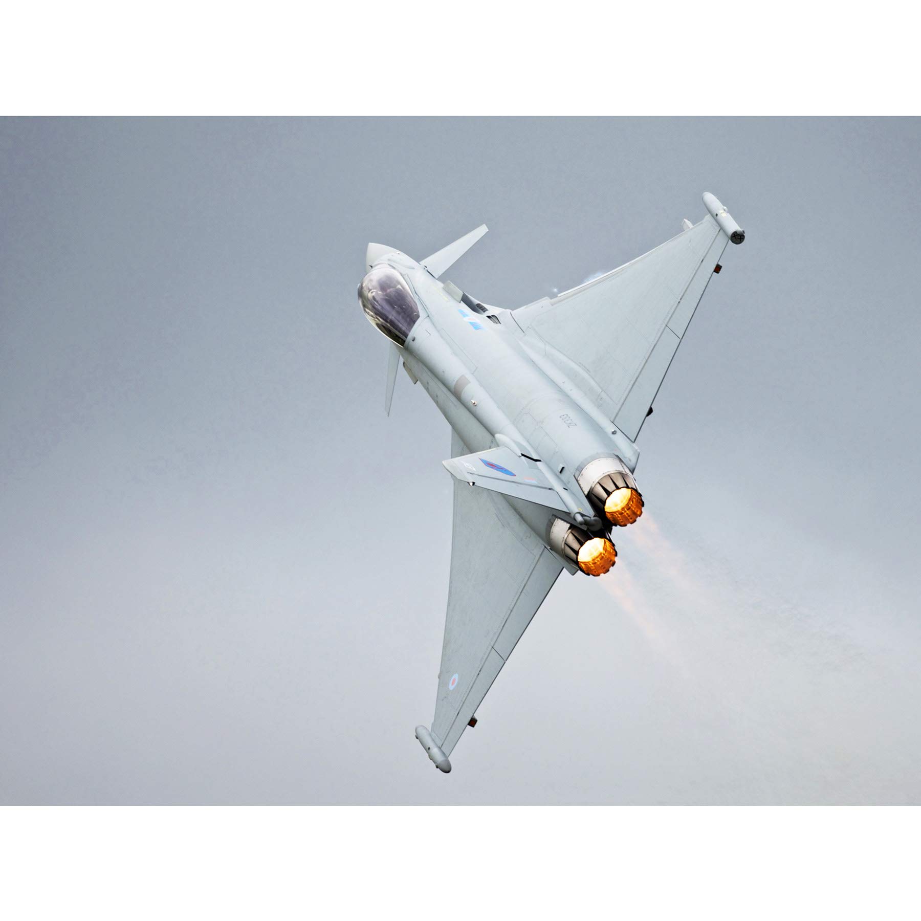 Gronemann Military UK RAF Eurofighter Typhoon Photo Premium Wall Art Canvas Print 18X24 Inch